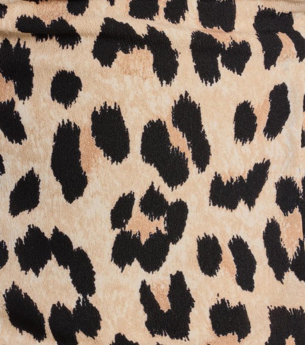On The Wild Side Leopard Satin Cami Crop Top - Image 4