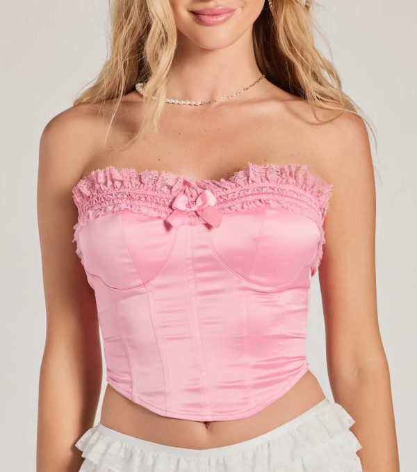 Bo Peep Delight Satin Corset Top - Image 4