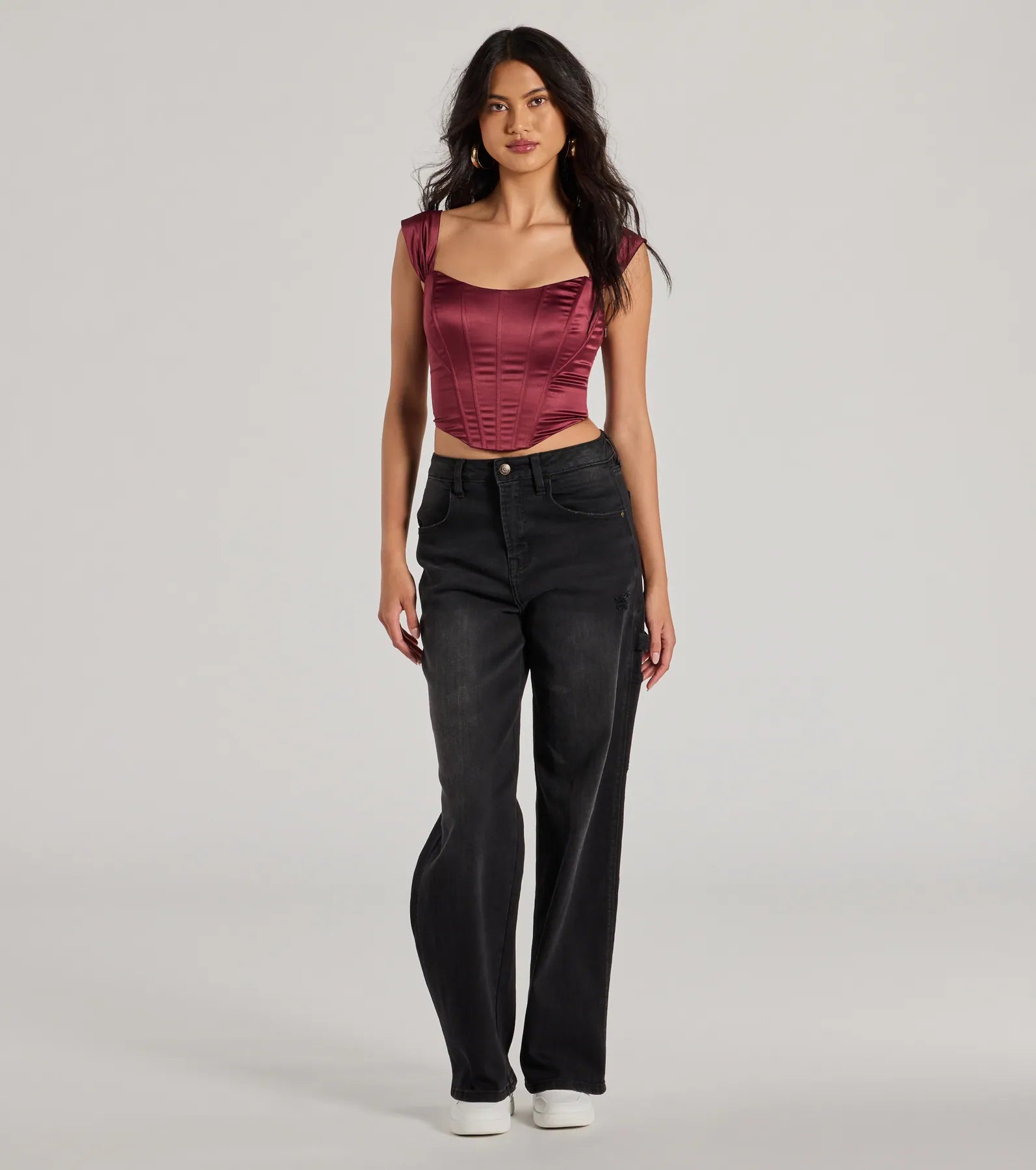 Renaissance Spell Lace-Up Satin Corset - Image 19