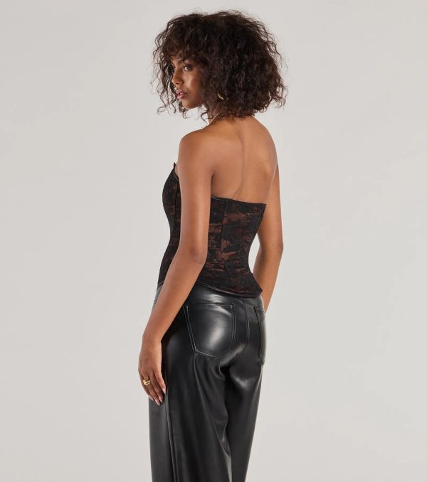 Queen Of Midnight Lace Corset Top - Image 2