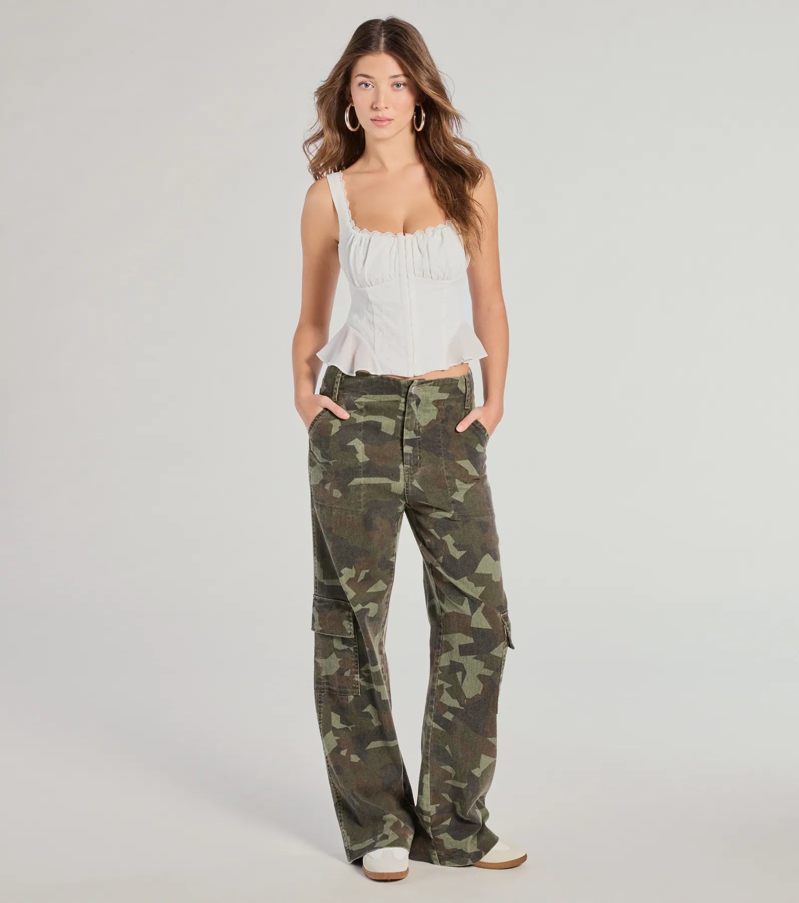 Effortless Beauty Jacquard Woven Corset Top - Image 5