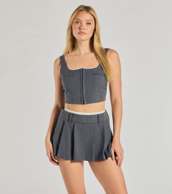 Keep It Casual Square Neck Cropped Tank Top - Image 2