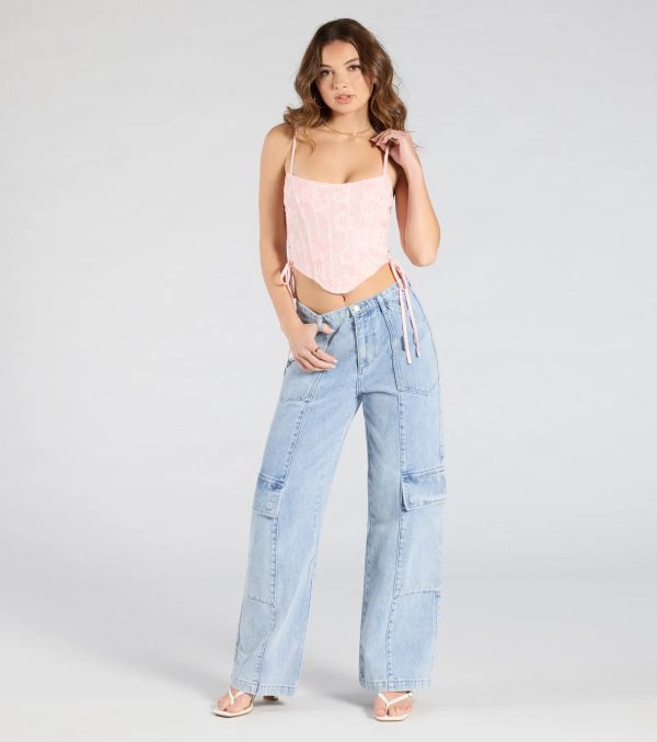 Swoon-Worthy Babe Lace-Up Corset Top - Image 3