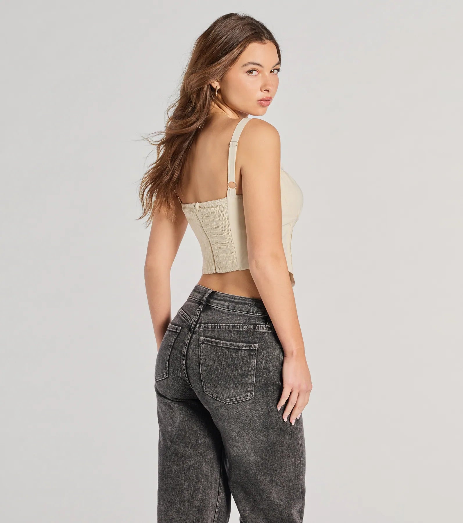 Delicately Femme Lace Trim Corset Top - Image 6
