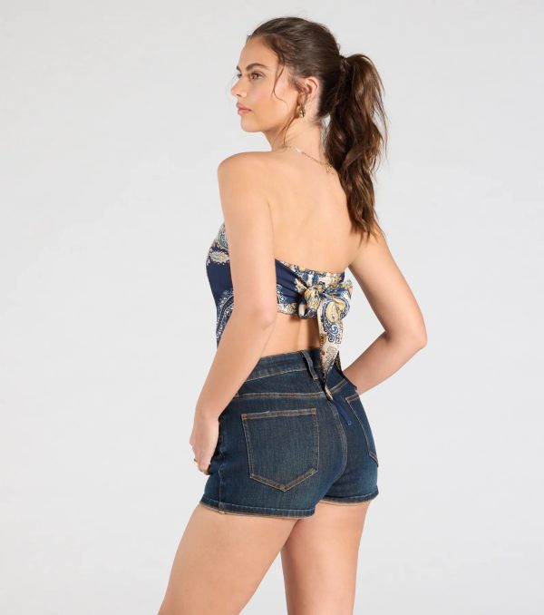Sun Soaked Cutie Satin Scarf Top - Image 2