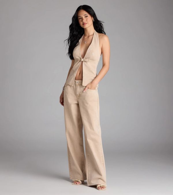 Fresh Vibes Denim Halter Top - Image 5