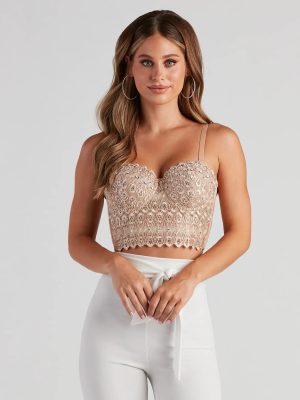 Reigning Lace Bustier Top