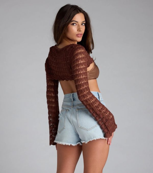 Too Cute Crochet Sweater Topper - Image 2