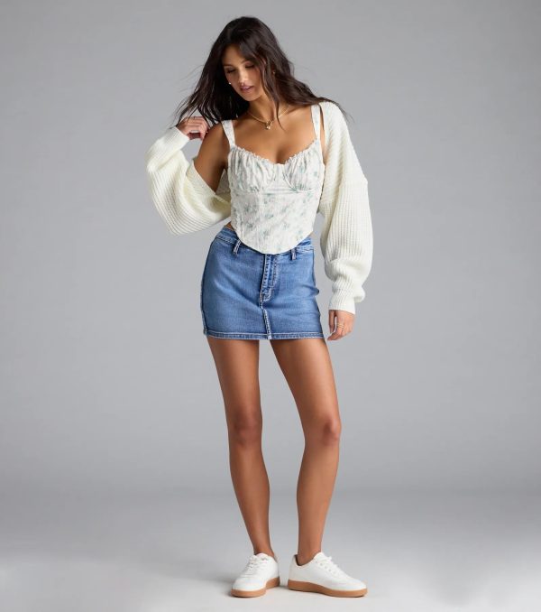 Sweet And Cozy Oversized Knit Sweater Bolero - Image 35