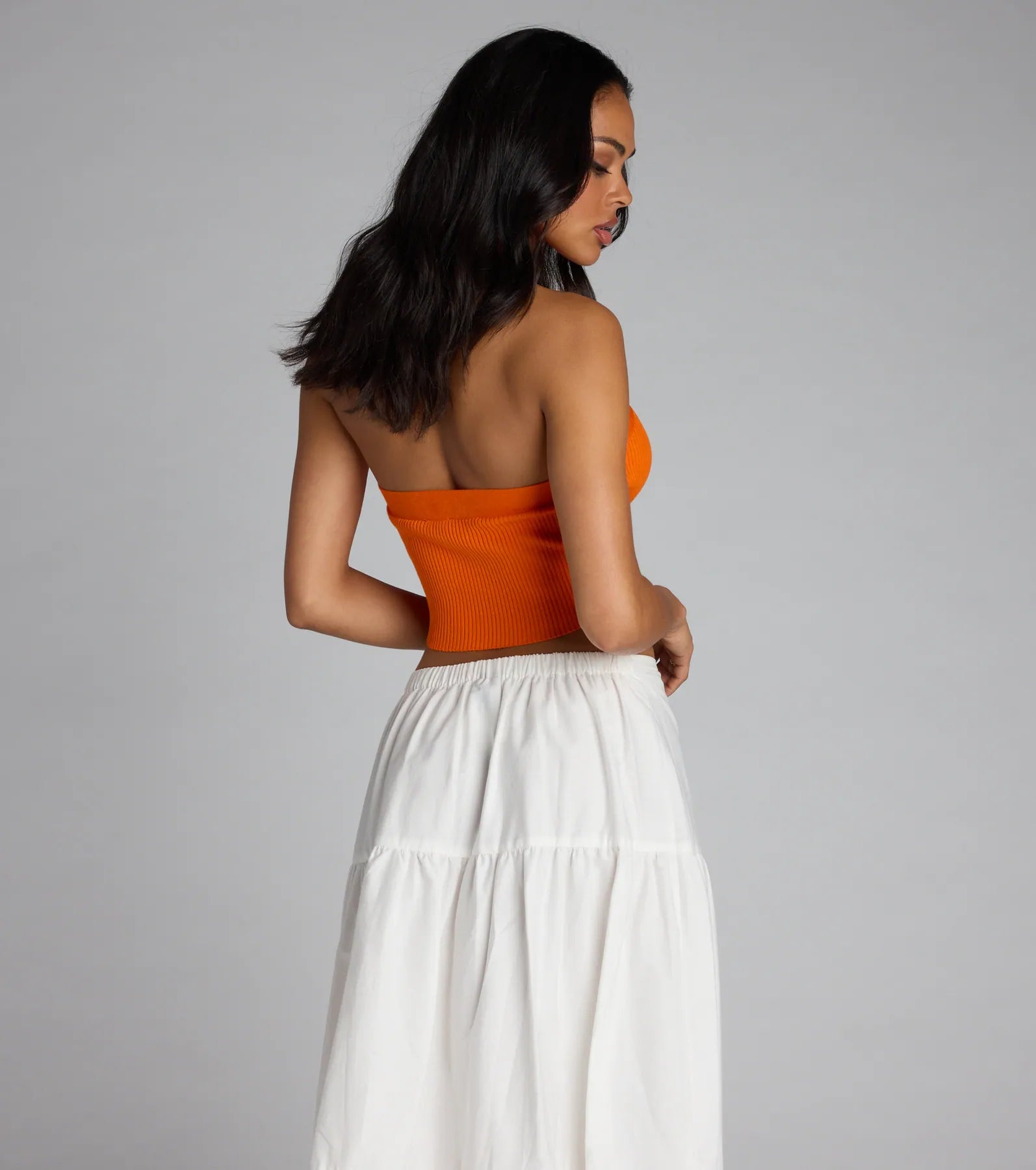 Main Squeeze Ribbed Knit Halter Top - Image 6