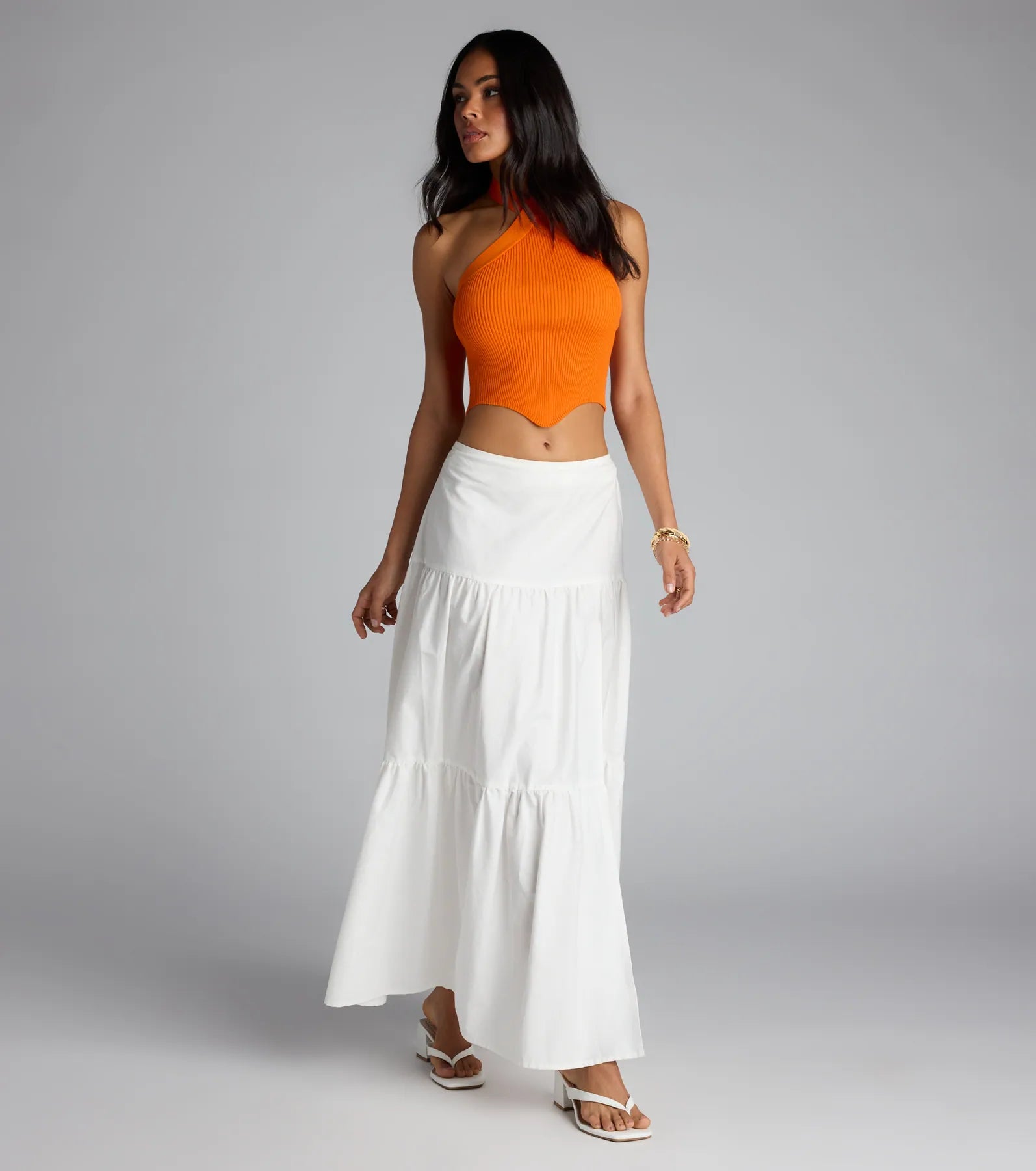 Main Squeeze Ribbed Knit Halter Top - Image 7