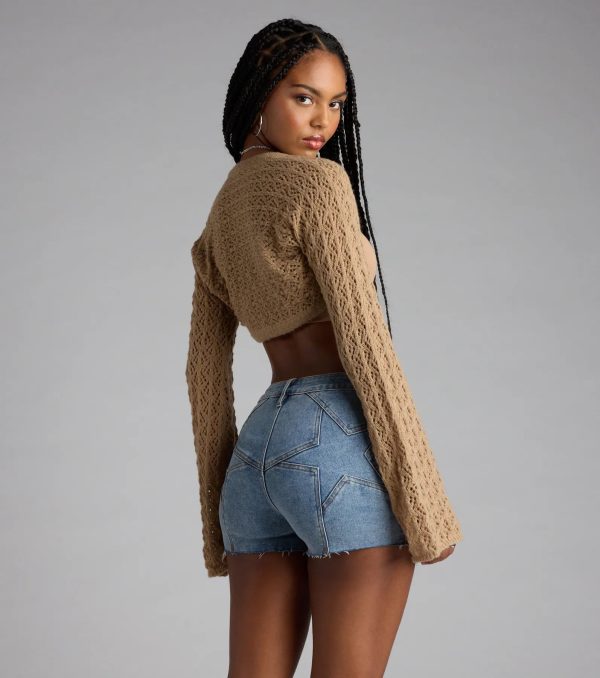 Feeling Breezy Crochet Bolero Sweater - Image 2