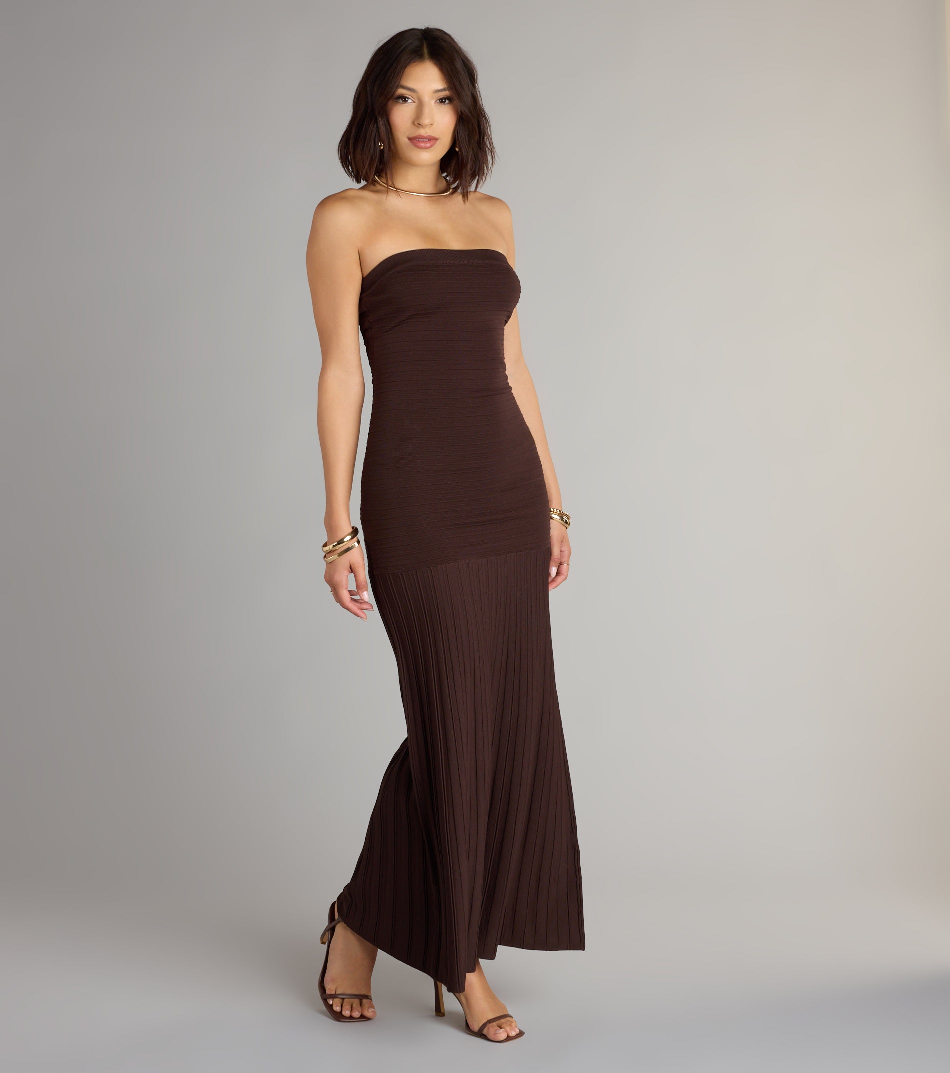 All Eyes On You Strapless Maxi Dress - Image 4