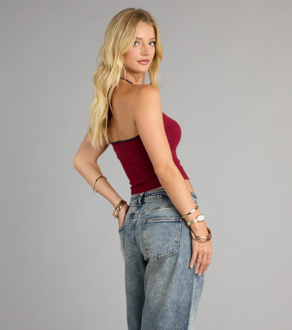 Varsity Crush Halter Graphic Tank Top - Image 2
