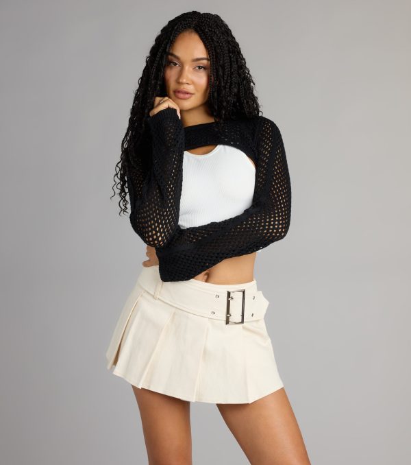 Catch Flights Crochet Sweater Topper - Image 4