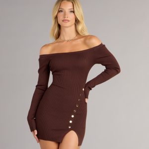 Casually Flirty Off-The-Shoulder Mini Dress