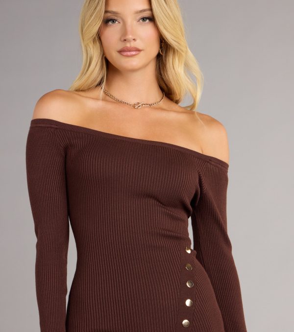 Casually Flirty Off-The-Shoulder Mini Dress - Image 4