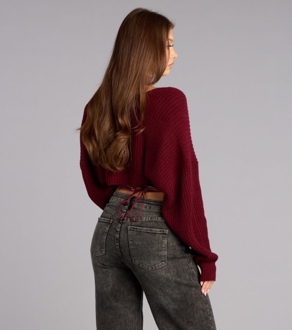 Sweet And Cozy Oversized Knit Sweater Bolero - Image 30