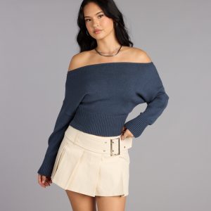 Sunday Edit Off-The-Shoulder Sweater
