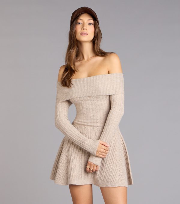 Wrapped Up Cute Off-The-Shoulder Dress - Image 2
