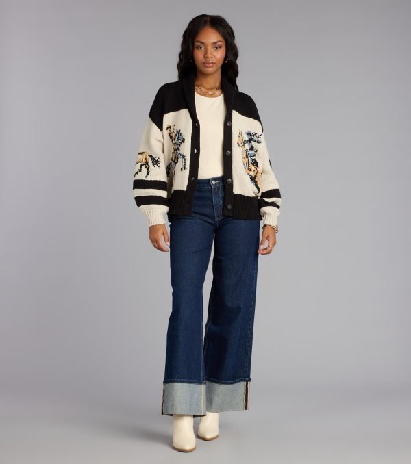 Giddy Up Knit Horse Cardigan - Image 3