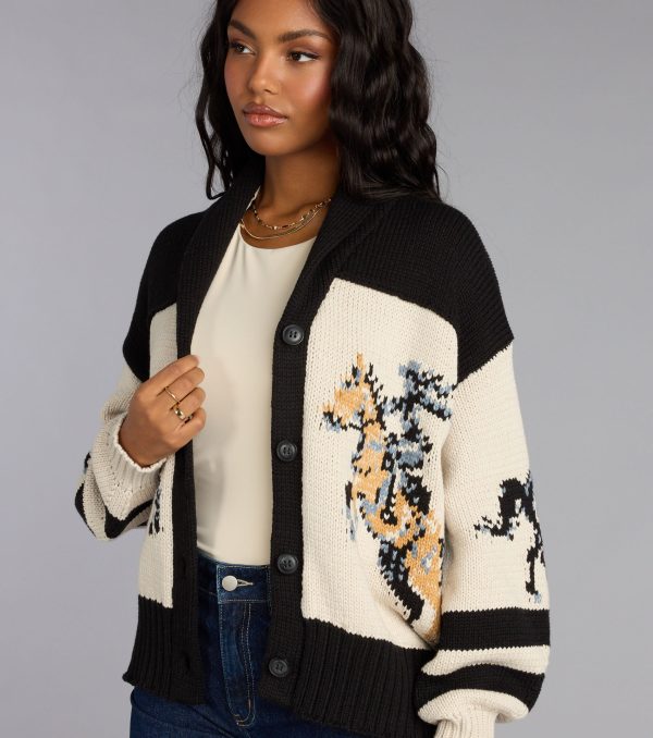 Giddy Up Knit Horse Cardigan - Image 4