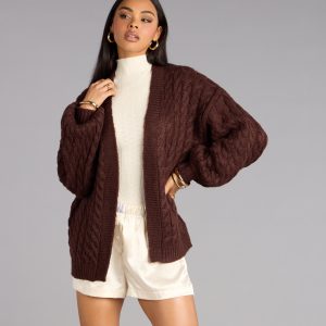 Wrap Me Up Cable Knit Cardigan
