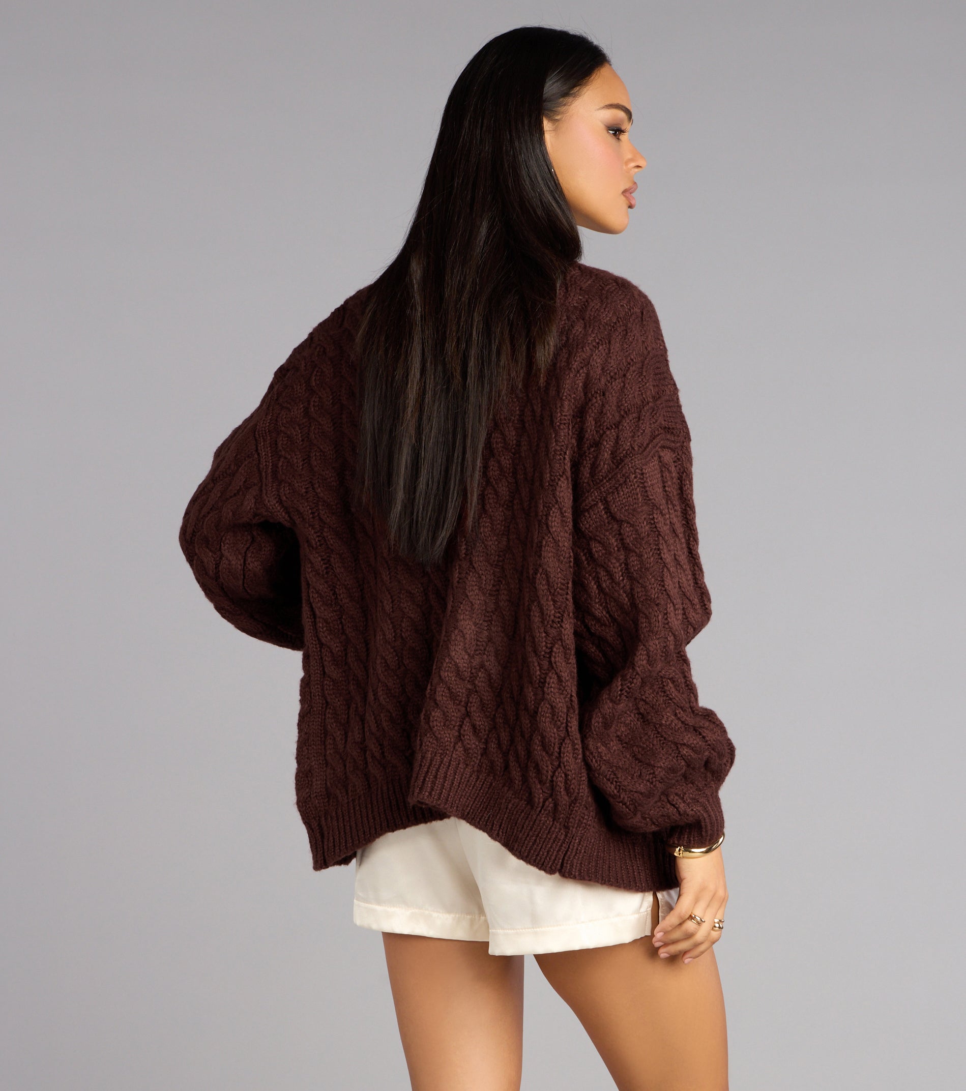 Wrap Me Up Cable Knit Cardigan - Image 2