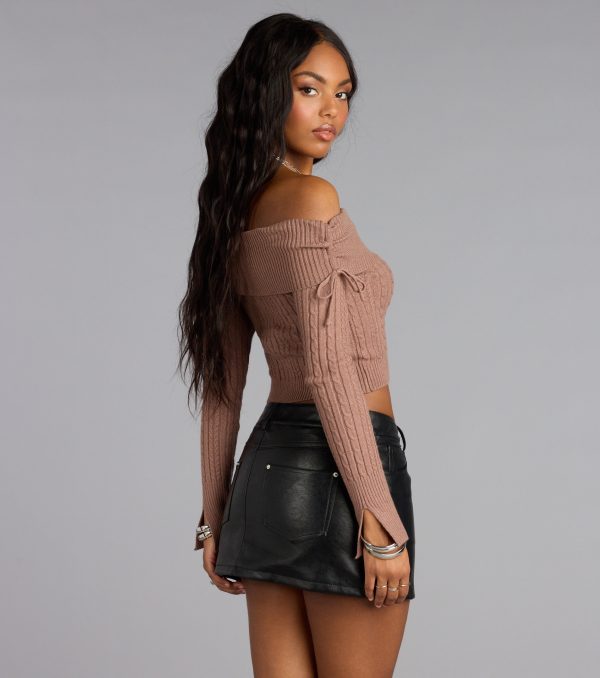 Fall Flirt Off-The-Shoulder Sweater - Image 2