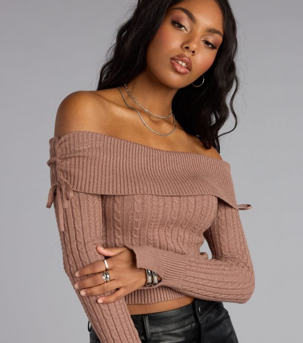Fall Flirt Off-The-Shoulder Sweater - Image 4