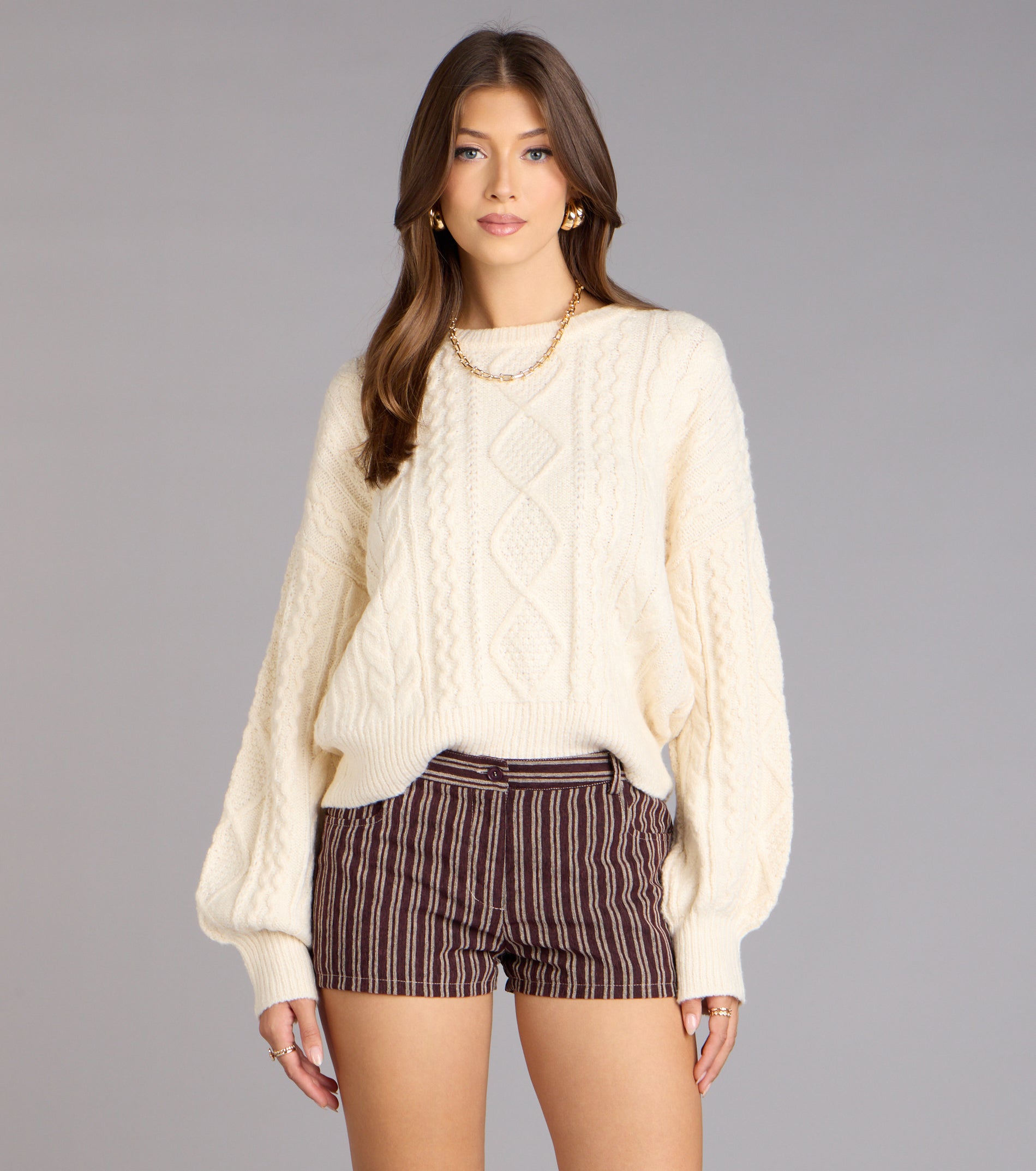 Snuggle Season Cable Knit Sweater - Image 5