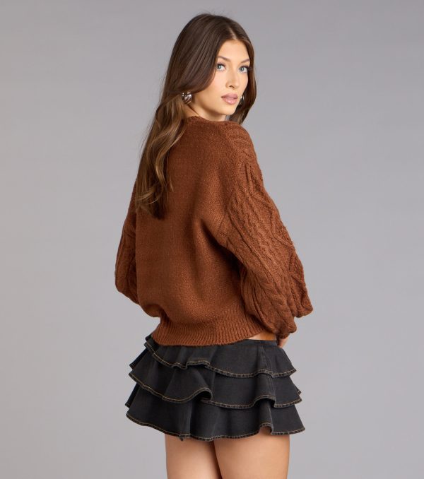 Snuggle Season Cable Knit Sweater - Image 2