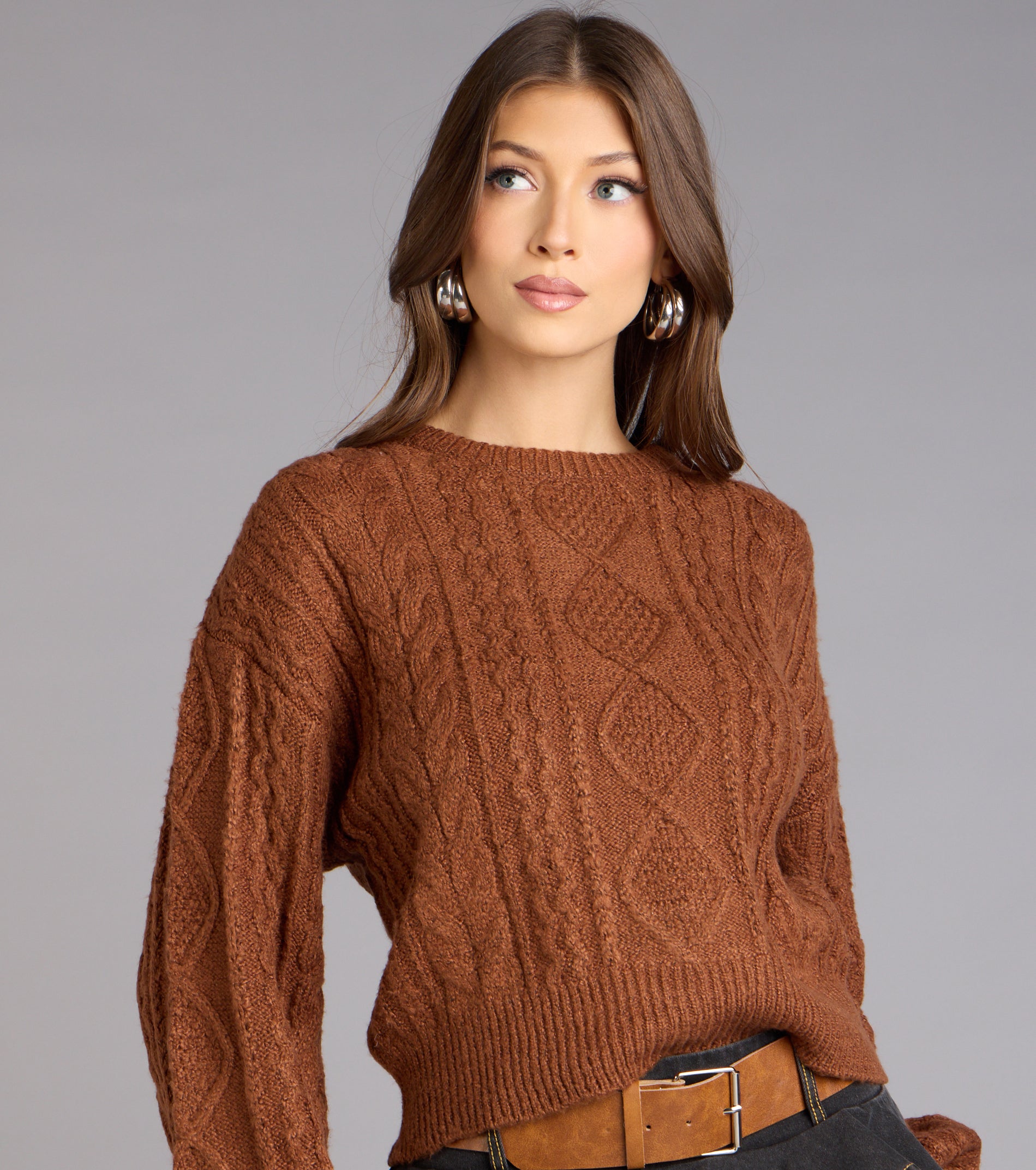 Snuggle Season Cable Knit Sweater - Image 3