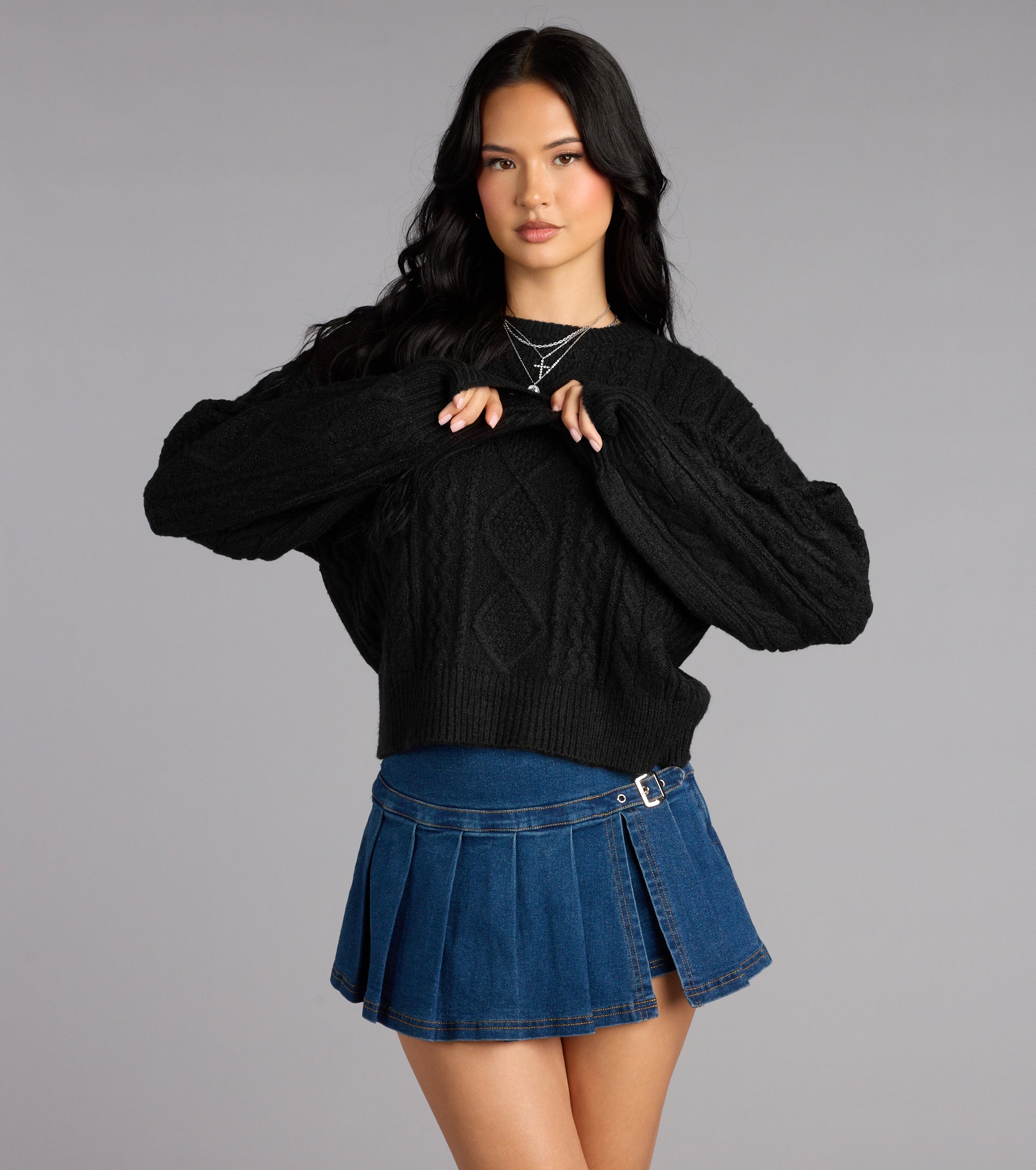 Snuggle Season Cable Knit Sweater - Image 9