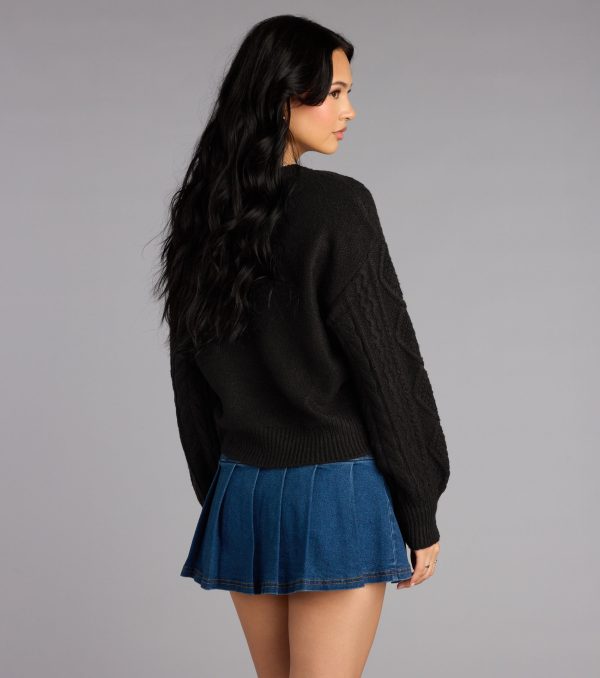 Snuggle Season Cable Knit Sweater - Image 10
