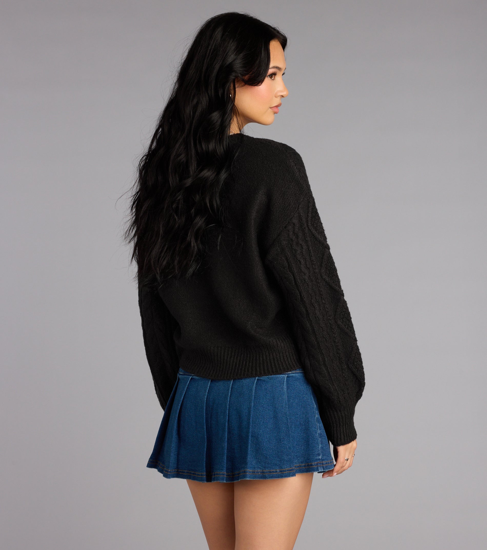 Snuggle Season Cable Knit Sweater - Image 10