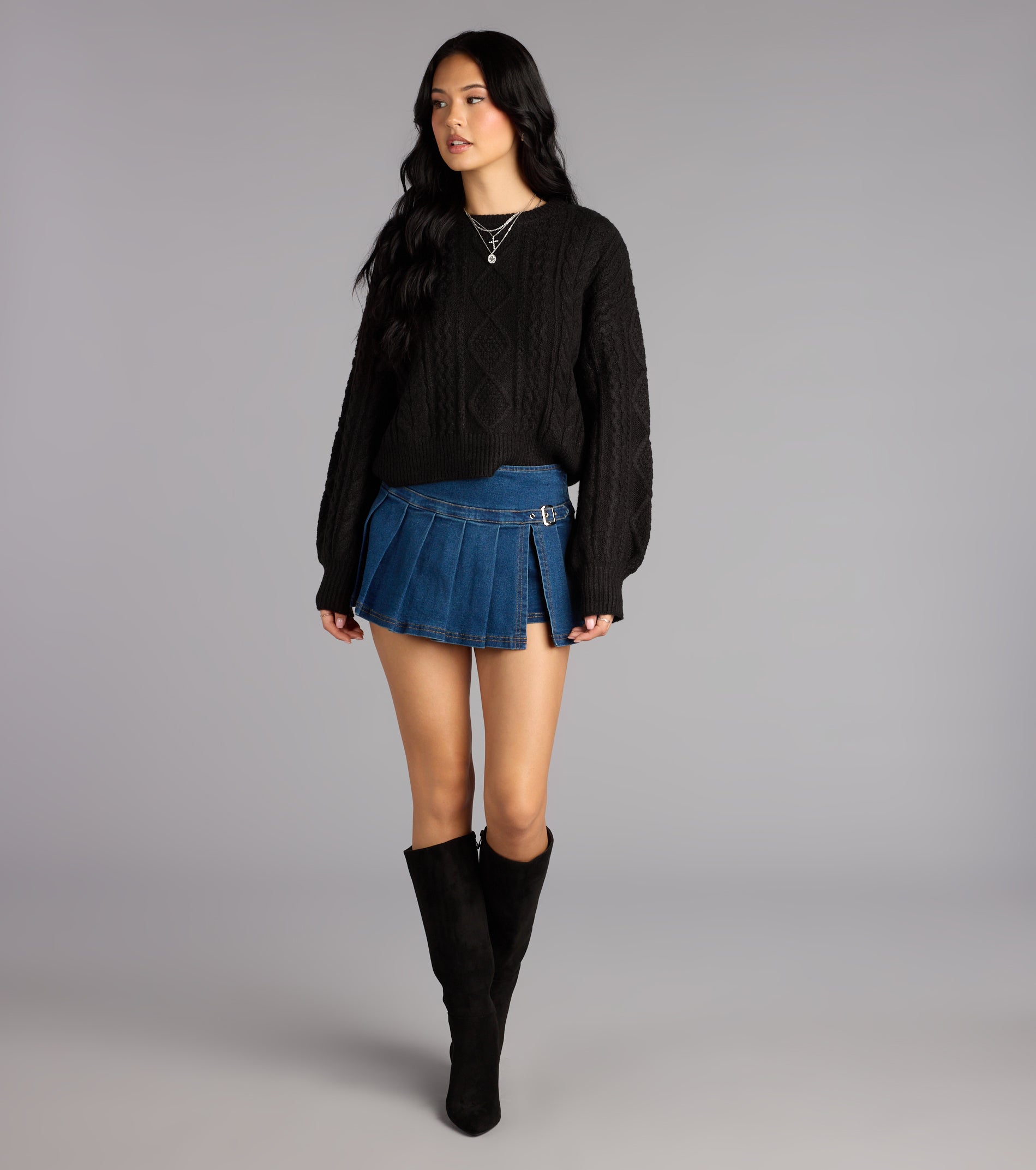 Snuggle Season Cable Knit Sweater - Image 11