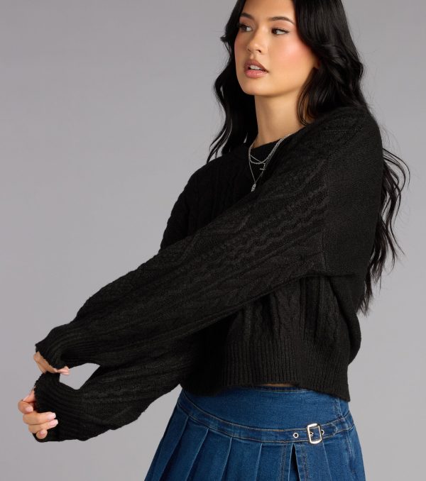 Snuggle Season Cable Knit Sweater - Image 12