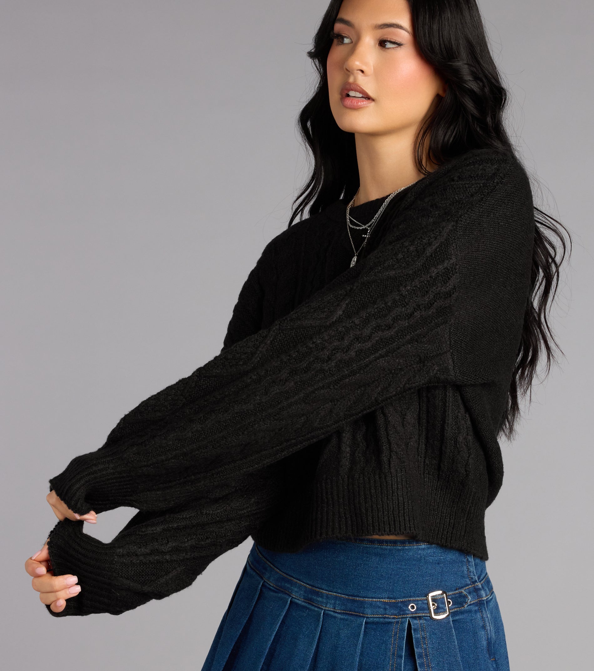 Snuggle Season Cable Knit Sweater - Image 12