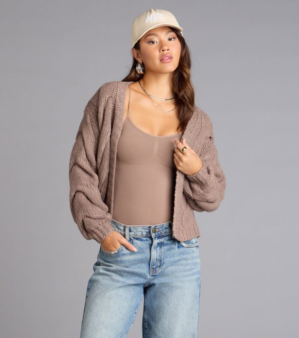 Cozy Up Cable Knit Cardigan - Image 8
