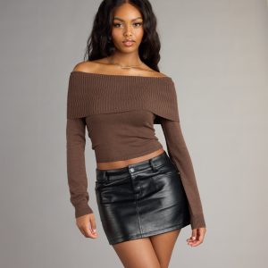 Falling For You Off-The-Shoulder Sweater