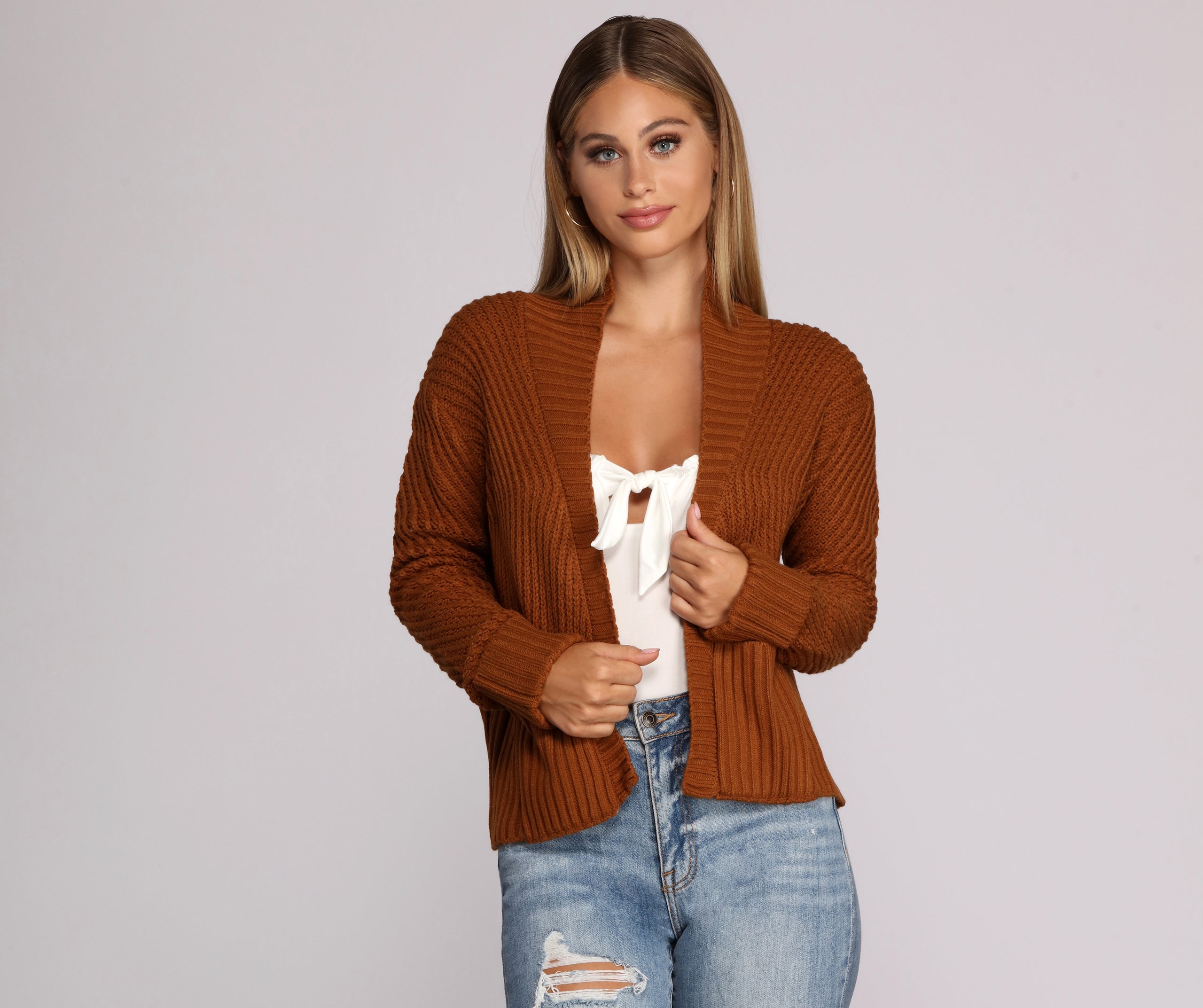 Want It Shawl Knit Cardigan - Image 5
