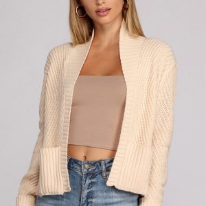 Want It Shawl Knit Cardigan