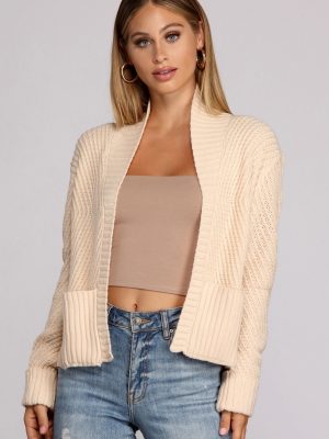 Want It Shawl Knit Cardigan