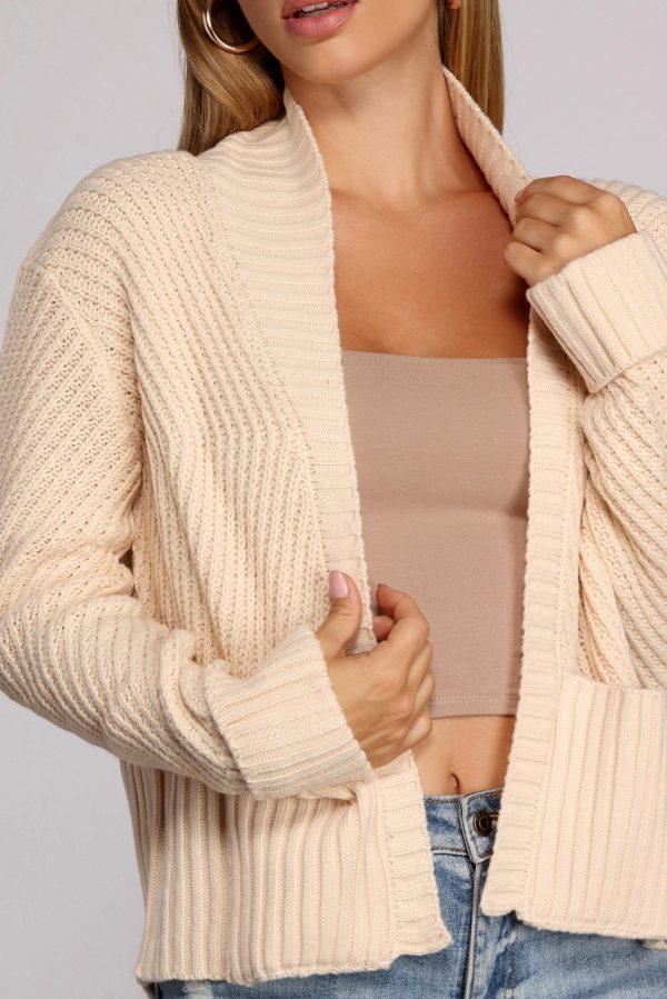 Want It Shawl Knit Cardigan - Image 4