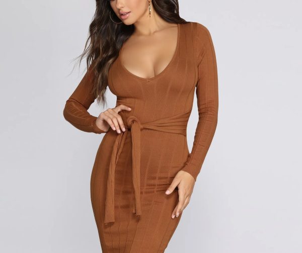 Tie It All Together Midi Dress - Image 3