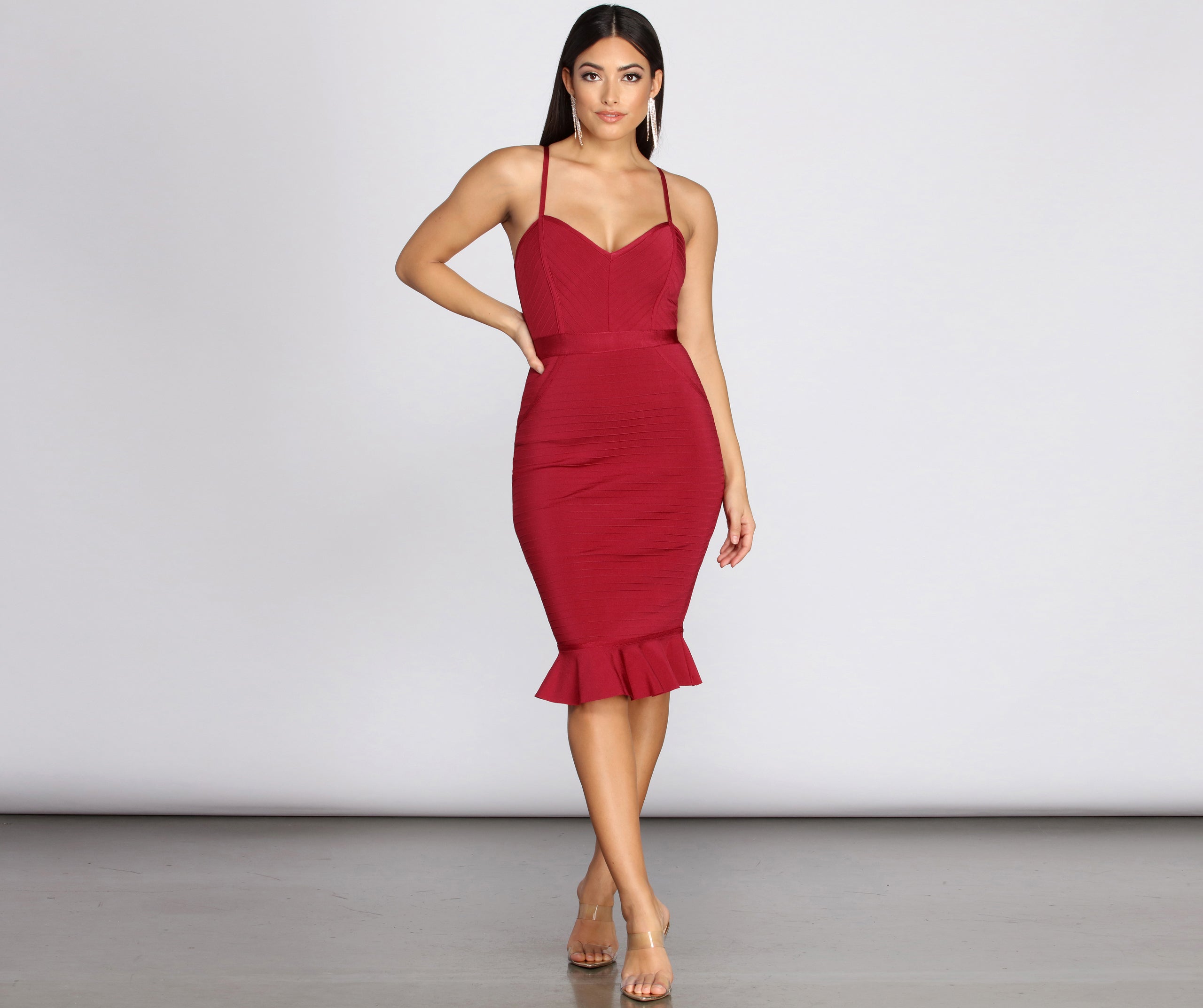 Curves Ahead Bandage Midi Dress - Image 5