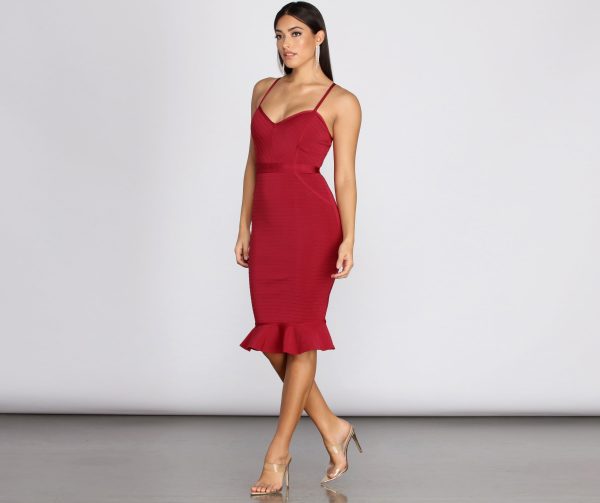 Curves Ahead Bandage Midi Dress - Image 8