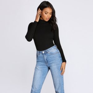 Keep It Cozy Turtleneck Sweater Bodysuit