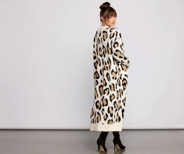 Stylishly Spotted Leopard Print Duster - Image 2